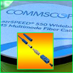 Fiber Optic Connector Kit, singlemode, SC, blue, for 3 mm cable