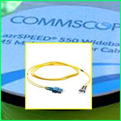 SC-ST Singlemode Fiber Patch Cable, Duplex, LSZH&OFNR, 5MR