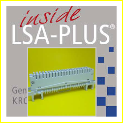 LSA-PLUS® Connection Module 2/10, 10-pair, PROFIL mounting 60891120-02   
