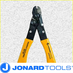 Jonard JIC-125 Fiber Optic Stripper with Yellow Plastic Dipped Handle, 5-3/16" Length