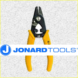 Jonard JIC-175 Ergonomic Fiber Optic Stripper with TPR Handle, 6" Length