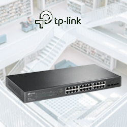 Switch “TP-Link” Smart Switch 24G PoE+/4SFP