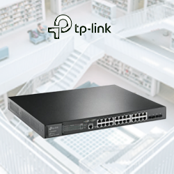 Switch “TP-Link” Managed Switch 24G PoE+/4SFP+